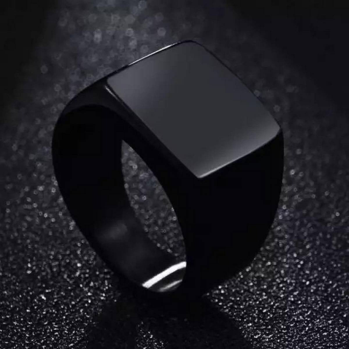 Original men ring matt black titanium stainless steel ring for men superior quality gents ring outclass neat finishing