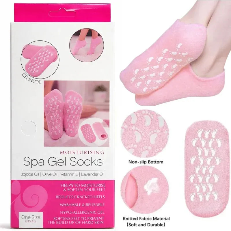 Silicone Jelly Socks | Box Packed | Ultra-Moisturizing Gel Foot Care Protector