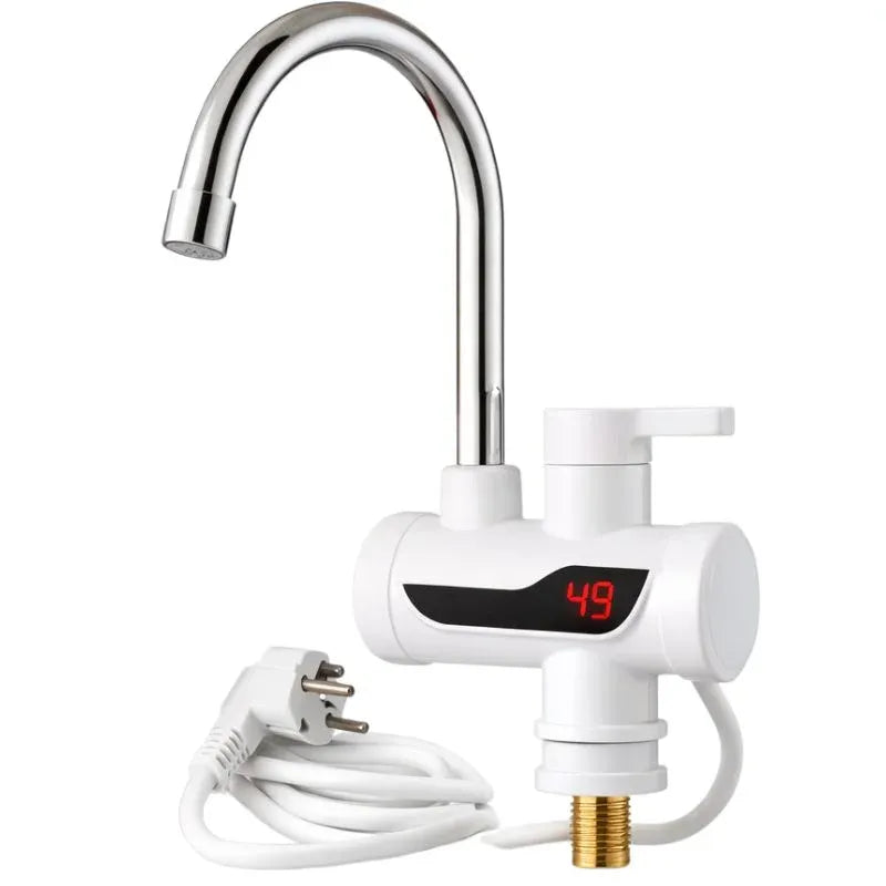 Premium Electric Instant Heating Faucet | Digital Temperature Display | Metal handle | Kitchen & Bathroom Hot Water Tap
