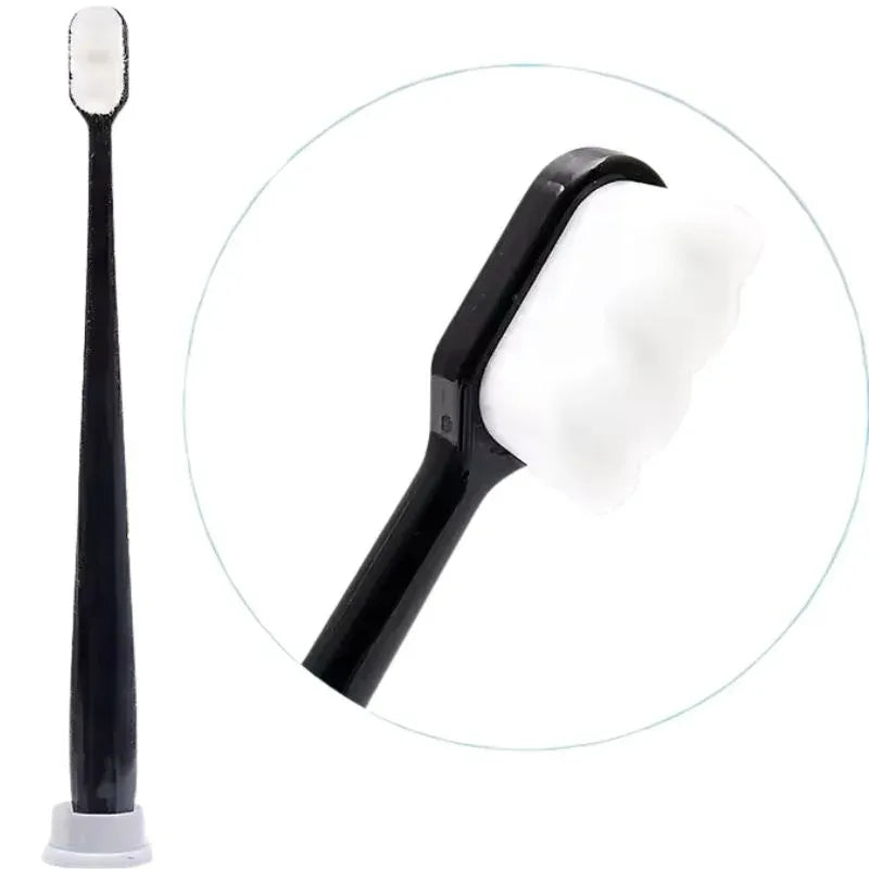 Nano Toothbrush with Travel Case | Ultra Soft Micro-Nano Bristles | For Sensitive Gums, Adults & Kids | Parrot Color