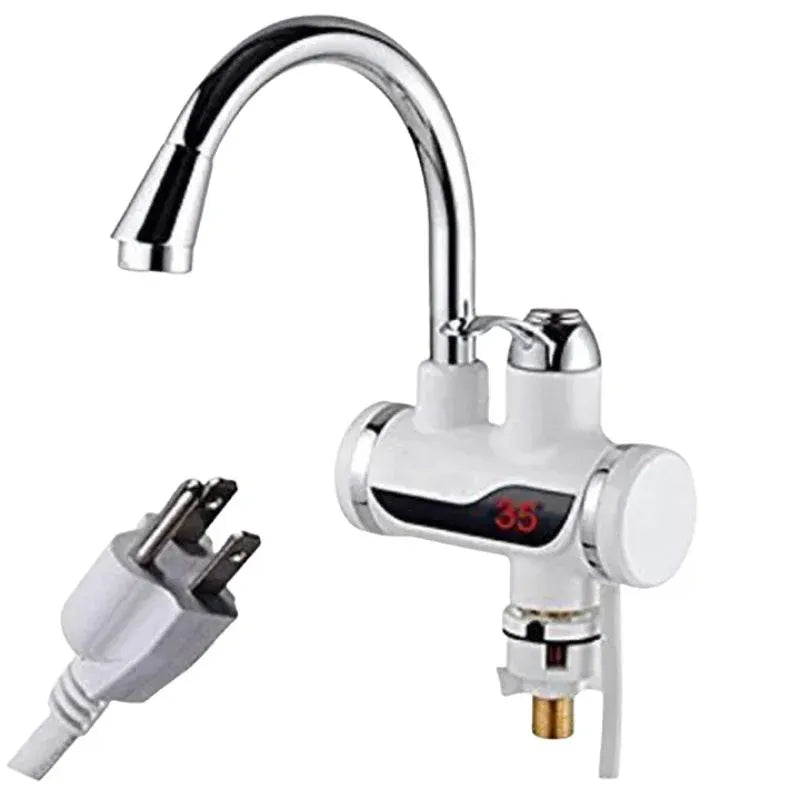 Premium Electric Instant Heating Faucet | Digital Temperature Display | Metal handle | Kitchen & Bathroom Hot Water Tap