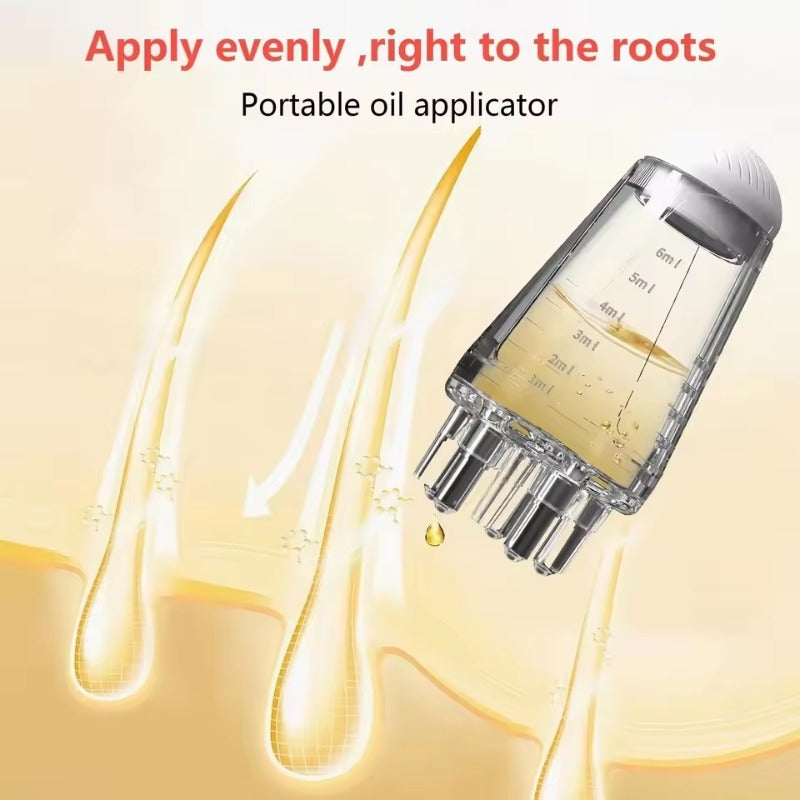 2-in-1 Scalp Root Hair Oil Applicator Comb | Hair Growth & Scalp Care Massage Tool