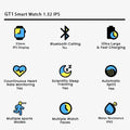 GT1 Smartwatch | Bluetooth Calling | Full Touch Display | Android & iOS Compatible