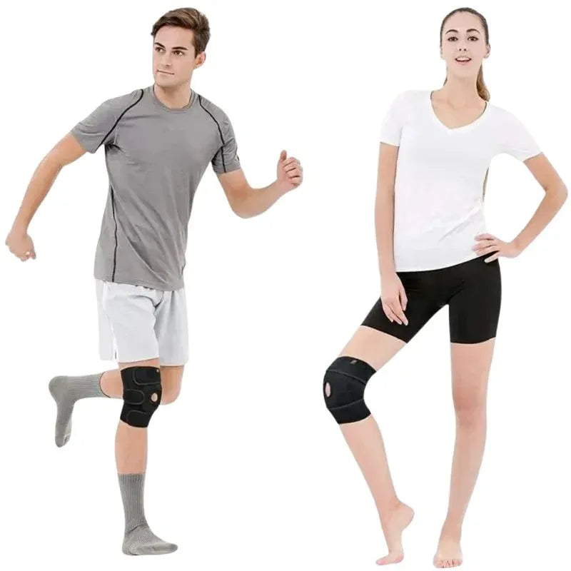Adjustable Open Patella Knee Support Brace | Compression Knee Cap for Gym, Running, Walking & Sports | Joint Support for Men & Women | Random Color